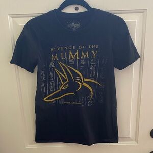 Universal Studios Revenge of the Mummy Anubis Men's Black Cotton T-Shirt S